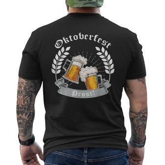 Oktoberfest Prost German Drinking Beer Germany Festival Mens Back Print T-shirt - Thegiftio UK