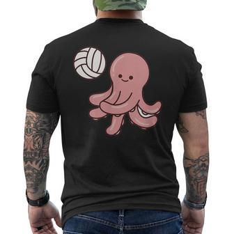 Oktopusolleyball Spieler Ballsportarten T-Shirt mit Rückendruck - Geschenkecke