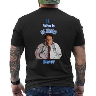 Old Dr Says So Who Is Enabler Here Now Diet Life Doctor Men's T-shirt Back Print - Monsterry