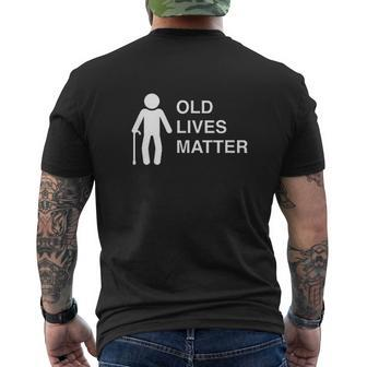 Old Lives Matter Fun Mens Back Print T-shirt - Thegiftio UK