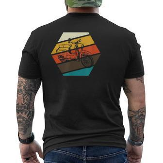 Oldtimer Kr51 Moped Simson Schwalbe T-Shirt mit Rückendruck - Seseable