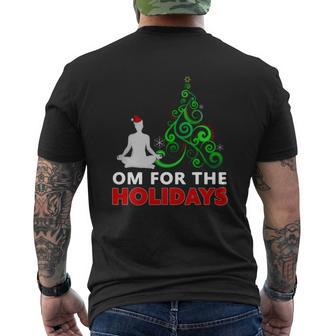 Om For The Holidays Mens Back Print T-shirt - Thegiftio UK