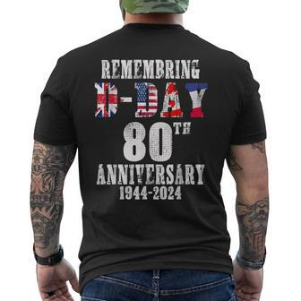 Omaha Beach 1944 D-Day 2024 80Th Anniversary Normandy Men's T-shirt Back Print - Seseable