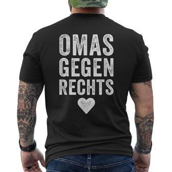 With 'Omas Agegen Richs' Anti-Rassism Fck Afd Nazis T-Shirt mit Rückendruck - Seseable