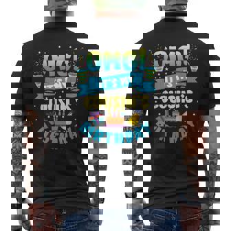 Omg It's My Cousin Birthday Men's T-shirt Back Print - Thegiftio