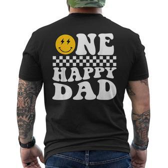 One Happy Dude 1St Birthday One Cool Dad Family Matching Men's T-shirt Back Print - Monsterry
