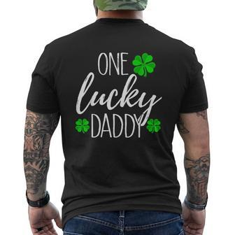 One Lucky Dad Matching St Patricks Day Mens Back Print T-shirt | Mazezy AU