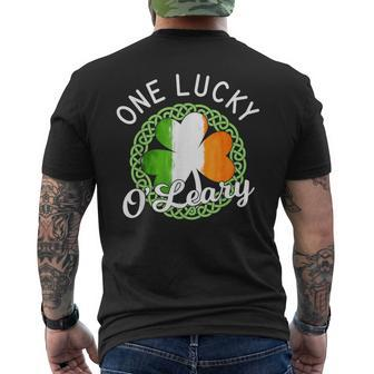 One Lucky O'leary Irish Family Name Men's T-shirt Back Print - Seseable