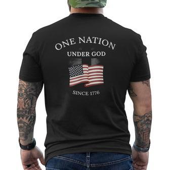 One Nation Under God Since 1776 Since 1776 Veteran Men's T-shirt Back Print - Monsterry CA