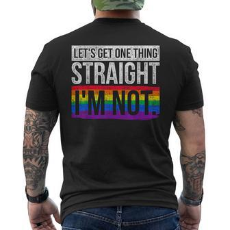 Lets Get One Thing Straight Im Not Lgbt Men's T-shirt Back Print - Monsterry