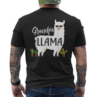 Opa Lama Geschenk Für Männer Papa T-Shirt mit Rückendruck - Geschenkecke