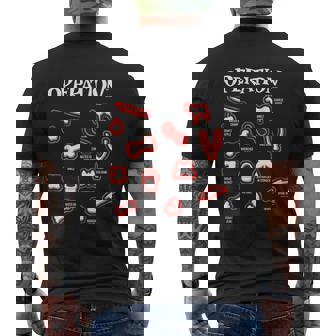 Operation Game Pieces Graphic Printed Casual Daily Basic Mens Back Print T-shirt - Thegiftio