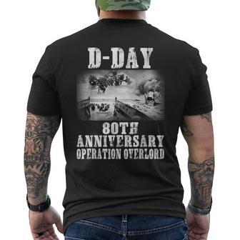 Operation Overlord 1944 D-Day 2024 80Th Anniversary Normandy Men's T-shirt Back Print - Seseable