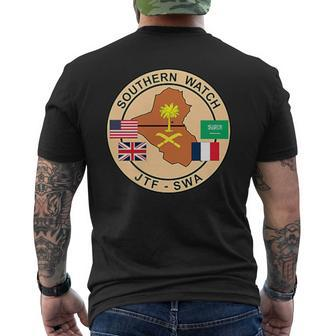 Operation Southern Watch Iraq War Oif Veteran Men's T-shirt Back Print - Monsterry