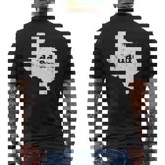Orgulloso Texas Dad Texas Dad Regalos De Texas Camiseta Hombre Estampado Espalda - Regaloses