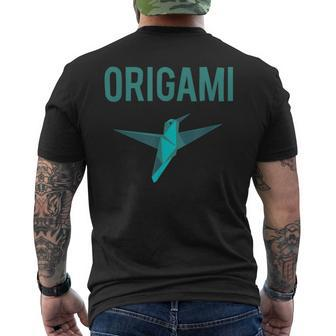 Origami Lover Paper Folding Saying Men's T-shirt Back Print - Monsterry CA