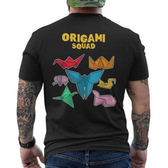 Origami Squad Paper Folding Japanese Men's T-shirt Back Print - Monsterry