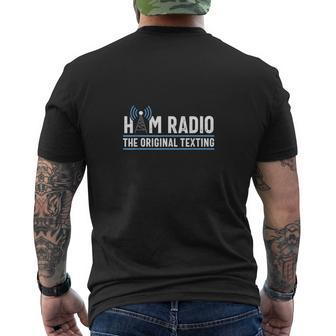 Original Texting Ham Radio Operator Amateur Radio Mens Back Print T-shirt - Thegiftio UK
