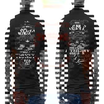 Ornelas Blood Runs Through My Veins Vintage Family Name Men's T-shirt Back Print - Seseable