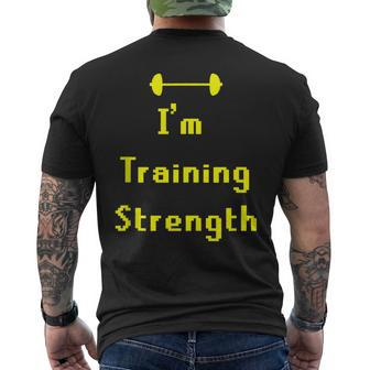 Osrs Training Strength Men's T-shirt Back Print - Monsterry AU