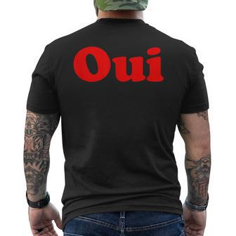 Oui French Chic Vintage Men's T-shirt Back Print - Monsterry AU