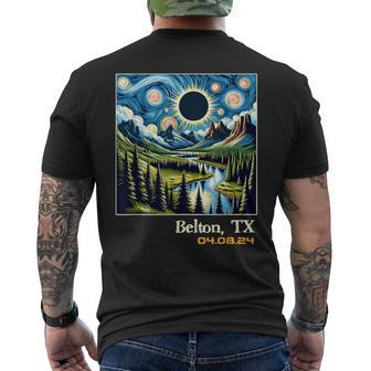 Outdoors Total Solar Eclipse Belton Texas Men's T-shirt Back Print | Mazezy DE