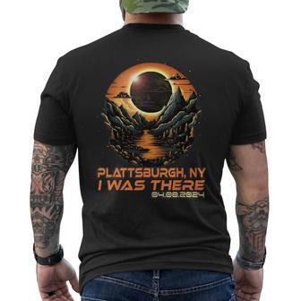 Outdoors Total Solar Eclipse Plattsburgh New York Ny Men's T-shirt Back Print - Seseable