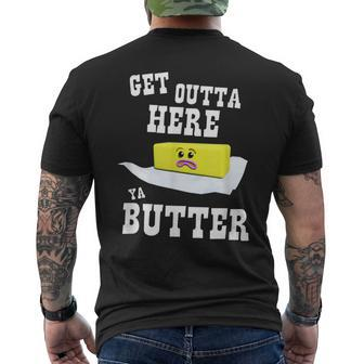 Get Outta Here Ya Butter Thanksgiving Parade Men's T-shirt Back Print - Monsterry