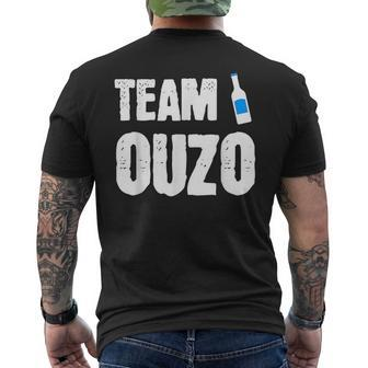 Ouzo Greece Alcohol Schnapps T-Shirt mit Rückendruck - Seseable