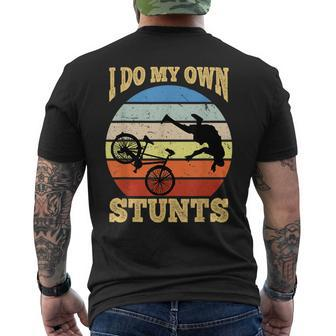 I Do My Own Stunts Mountain Bike Mtb Get Well Soon Men's T-shirt Back Print - Monsterry