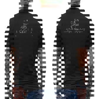 Padre E Hijo Latido Del Corazón Partido Día Del Padre Regalo Camiseta Hombre Estampado Espalda - Regaloses