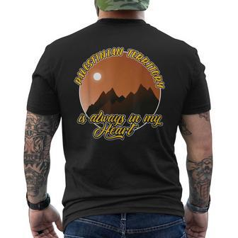 Palestinian Territory Is Always In My Heart Men's T-shirt Back Print - Monsterry