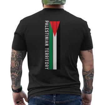 Palestinian Territory Flag Colors Men's T-shirt Back Print - Monsterry UK