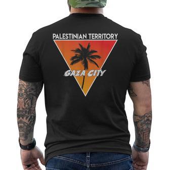 Palestinian Territory With Sunny Colors Men's T-shirt Back Print - Monsterry CA