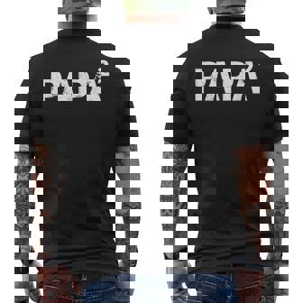 Papa Al Cuadrado Idea Regalo Original Del Día Del Padre Camiseta Hombre Estampado Espalda - Regaloses
