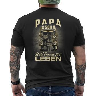 Papa & Sohn Beste Freunde Fürs Leben Father Son Truck Driver T-Shirt mit Rückendruck - Seseable