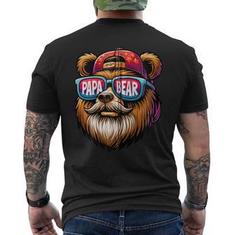 Papa Bär Papa Bearatertagsgeschenk Für Papa Spruch Lustig Kapuzenjacke T-Shirt mit Rückendruck - Geschenkecke