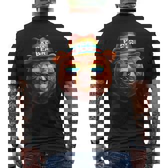 Papa Bear Fathers Day Idea For Dad Papa Hilarious Papa Men's T-shirt Back Print - Thegiftio UK