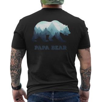 Papa Bear Wildlifeatertagsgeschenk Für Papa Papa Oder Dada T-Shirt mit Rückendruck - Geschenkecke