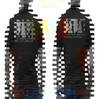 Papa If He Cant Fix It No One Can Fathers Day Dad Men's T-shirt Back Print | Seseable CA