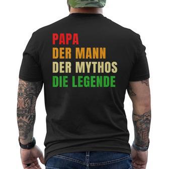 Papa Die Legend Father's Day S T-Shirt mit Rückendruck - Geschenkecke