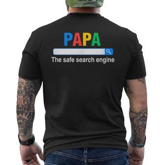 Papa Die Sichere Suchmaschine Lustigeratertag T-Shirt mit Rückendruck - Geschenkecke