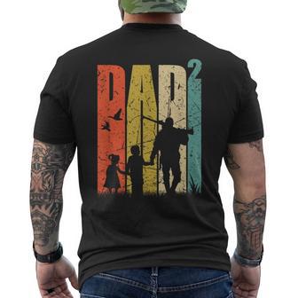 Papa Hoch 2 Kurzärmliges Herren-T-Kurzärmliges Herren-T-Shirt für Zweifach-Väter, Jäger-Motiv - Seseable