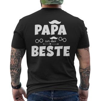 Papa Ist Der Besteatertag Weihnachten Geburtstag T-Shirt mit Rückendruck - Geschenkecke