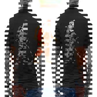 Papá Noel Como Detectorista De Metales Detección De Metales Navidad Camiseta Hombre Estampado Espalda - Regaloses