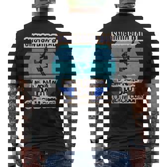 Papá Que Practica Snowboard Como Un Papá Normal Pero Mucho Camiseta Hombre Estampado Espalda - Regaloses