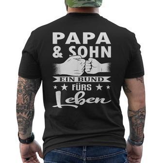 Papa Und Sonhn Ein Bund Für Leben Father Partner Look Family T-Shirt mit Rückendruck - Geschenkecke