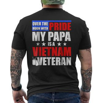 My Papa Is A Vietnam Veteran For Kids Mens Back Print T-shirt | Mazezy