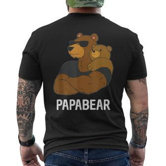 Papabear Father Daughter Son Papa Bear Men's T-shirt Back Print - Thegiftio UK