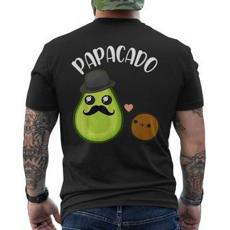 Papacado Papa Avocado Lover Matching Dad Father's Day Men's T-shirt Back Print - Monsterry UK